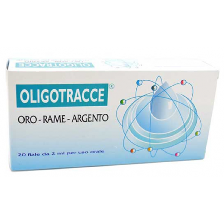 La Torre Oligotracce Oro Rame Argento 20 Fiale 2 Ml
