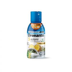 Uragme Puro Drenante 5 Azioni Con Baobab Gusto Ananas 500 Ml