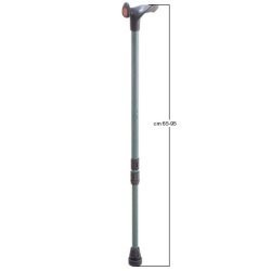 Farmacare Bastone Con Impugnatura Palmare Destra Canna In Lega Grigio+impugnatura Nero