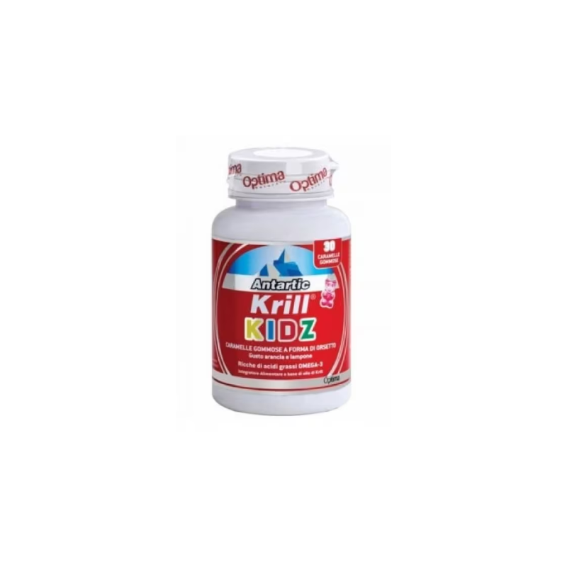 Optima Naturals Antartic Krill Kidz Vit D - Caramelle gommose con Omega-3 e Vitamina D per bambini Optima Naturals Antartic Krill Kidz Vit D - Caramelle gommose con Omega-3 e Vitamina D per bambini