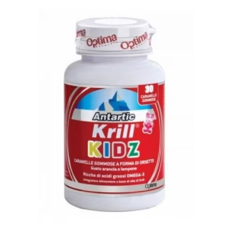 Optima Naturals Antartic Krill Kidz Vit D - Caramelle gommose con Omega-3 e Vitamina D per bambini Optima Naturals Antartic Krill Kidz Vit D - Caramelle gommose con Omega-3 e Vitamina D per bambini