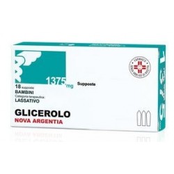 18 supposte Glicerolo Nova Argentia Bambini 1375 Mg