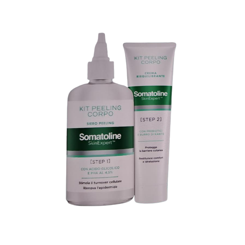 Somatoline Skin Expert Kit Peeling Corpo 1 Gel Peeling 200 Ml + 1 Crema Riequilibrante 100 Ml
