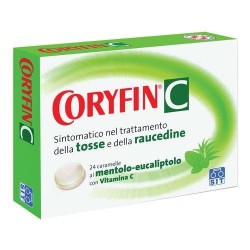 24 pastiglie all'eucalipto  Coryfin 6,5 Mg + 18 Mg