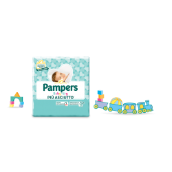 Fater Pampers Baby Dry Pannolini Downcount Junior 16 Pezzi