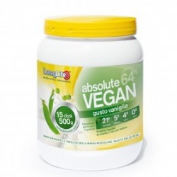 Barattolo da 500g di Integratore Proteico Absolute Vegan da Longlife