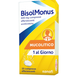 10 compresse di BisolMonus 600mg Fluidificante Mucolitico