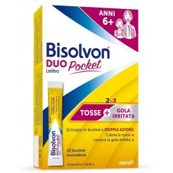 12 bustine di Bisolvon Duo Pocket Lenitivo