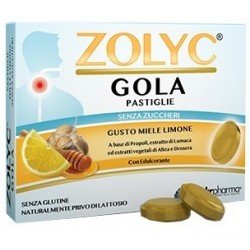 Zolyc Gola Miele/limone per il benessere respiratorio 36 pastiglie