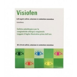 30 flaconcini collirio antistaminico Visiofen 0,25 Mg/ml