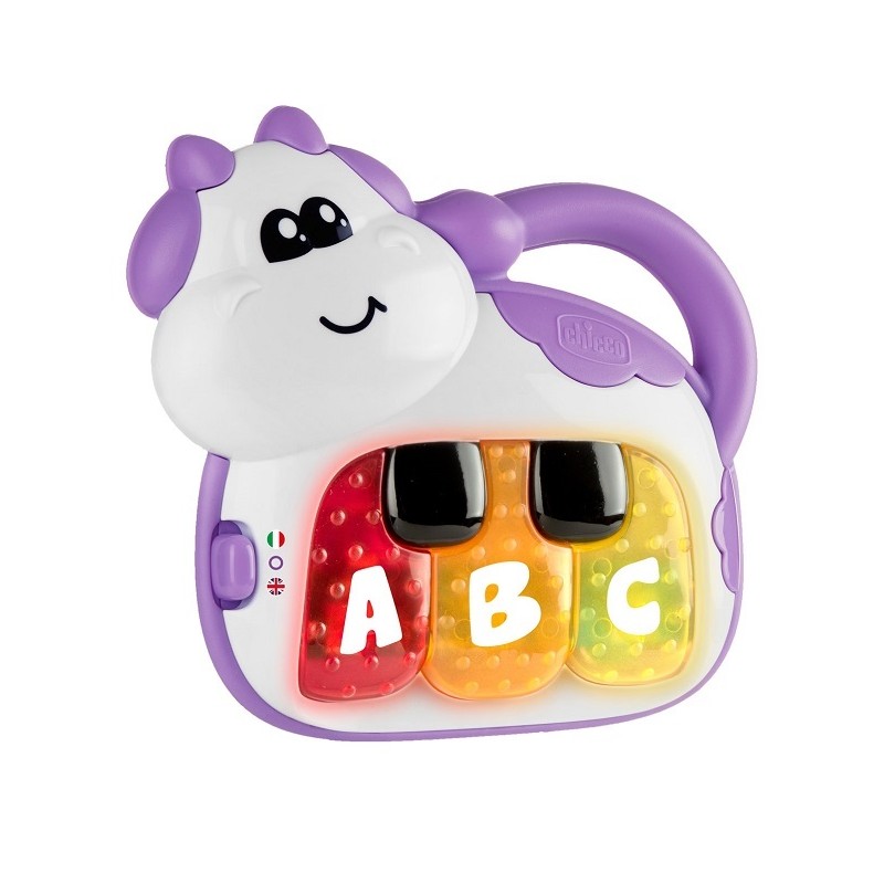 1 pezzo di Chicco Gioco Piano Mucca Bilingue 6-36 mesi