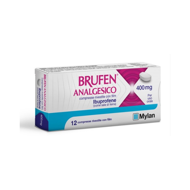 Brufen Analgesico Ibuprofene 400 Mg 12 Compresse Rivestite antinfiammatorio