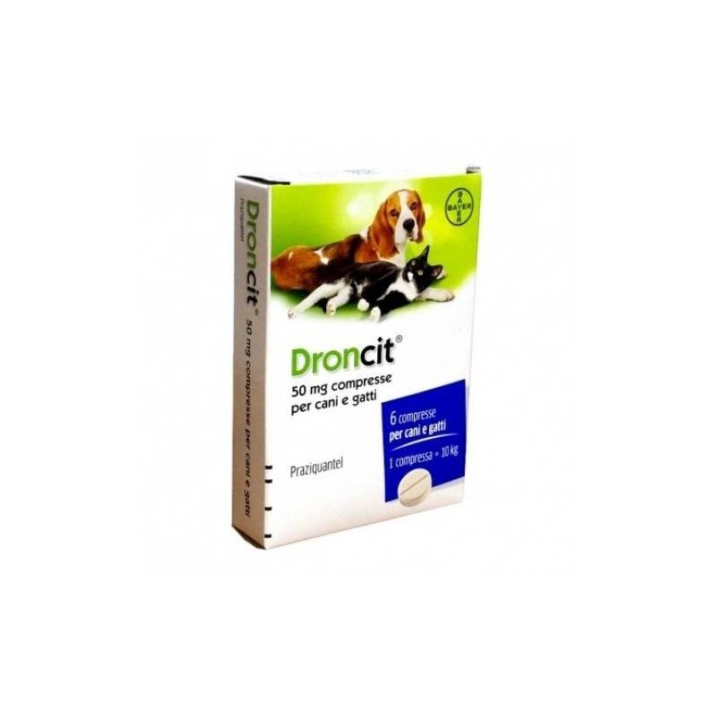 Droncit 50 Mg 2 Compresse Per Cani E Gatti