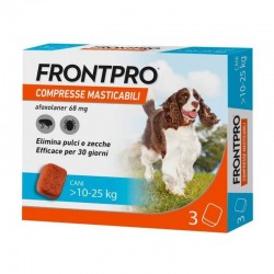 Confezione da 3 compresse masticabili per cani 10-25Kg di Frontpro