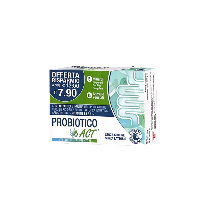 confezione 15 cpasule probiotico act