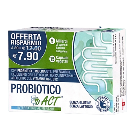 confezione 15 cpasule probiotico act