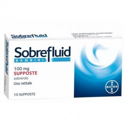 10 supposte di Sobrefluid Bambini Supposte Rettali 100mg