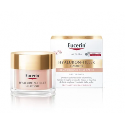 vaso 50 ml eucerin hyaluron filler elasticity crema rosè spf 30