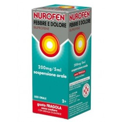 flacone 100 ml con siringa dosatrice nurofen bambini gusto fragola