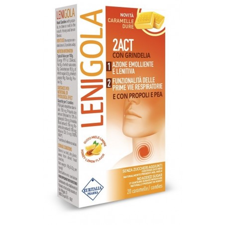 Euritalia Pharma Lenigola 2act Caramelle Dure 20 Pezzi