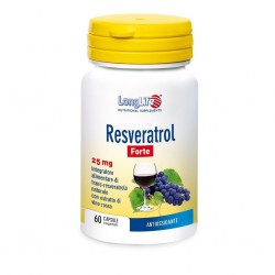 Confezione da 60 capsule di Integratore Antiossidante Resveratrol Forte da Longlife