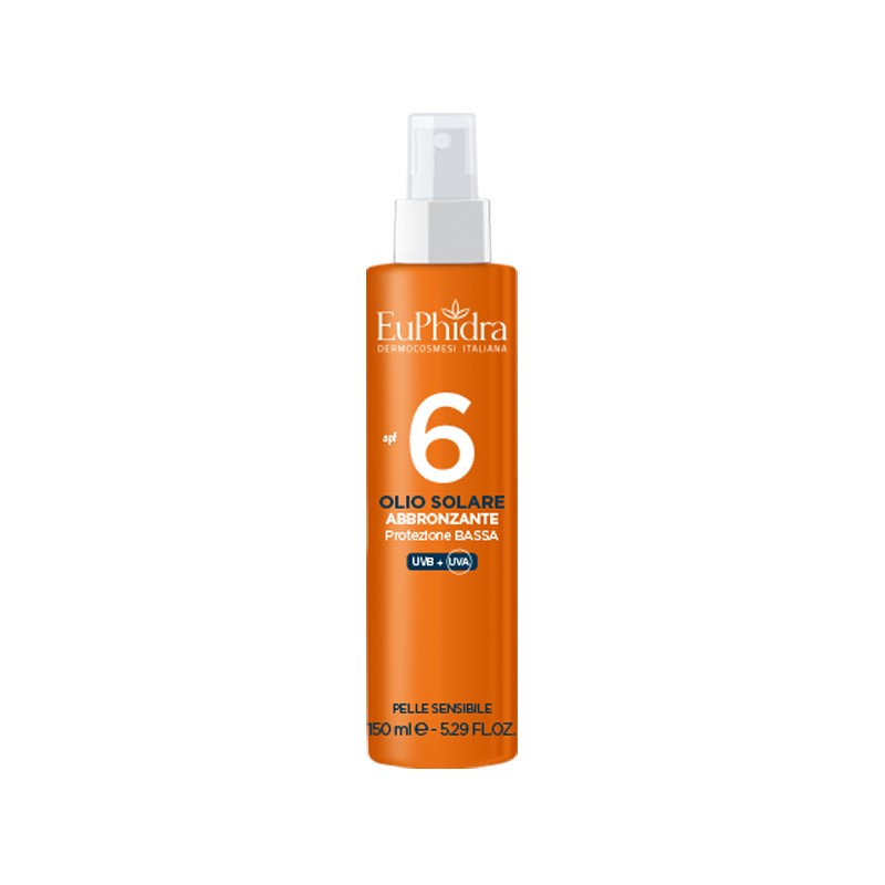 Zeta Farmaceutici Euphidra Kaleido Olio Solare Abbronzante Spf6 150 Ml