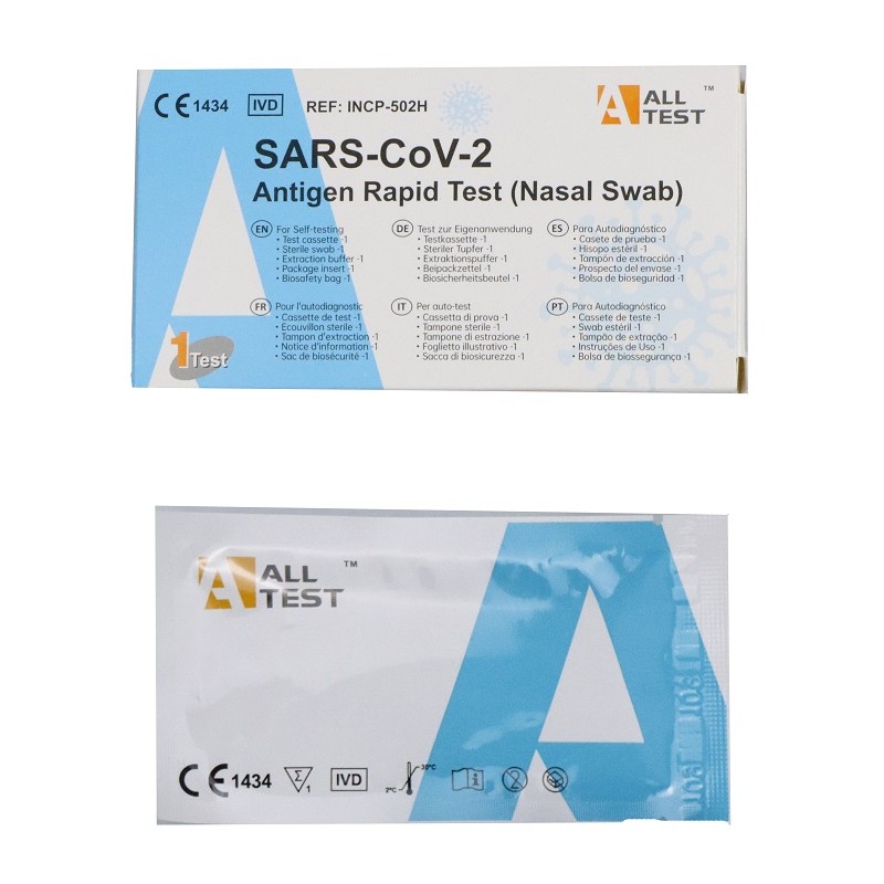 Alifax Test Antigenico Rapido Covid-19 Alltest Autodiagnostico Determinazione Qualitativa Antigeni Sars-cov-2 In Tamponi Nasali