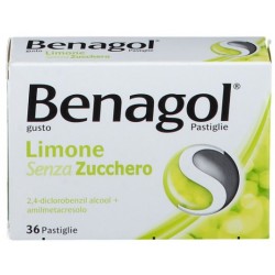 Benagol 36 pastiglie senza zucchero gusto limone
