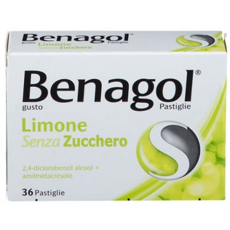 Benagol 36 pastiglie senza zucchero gusto limone