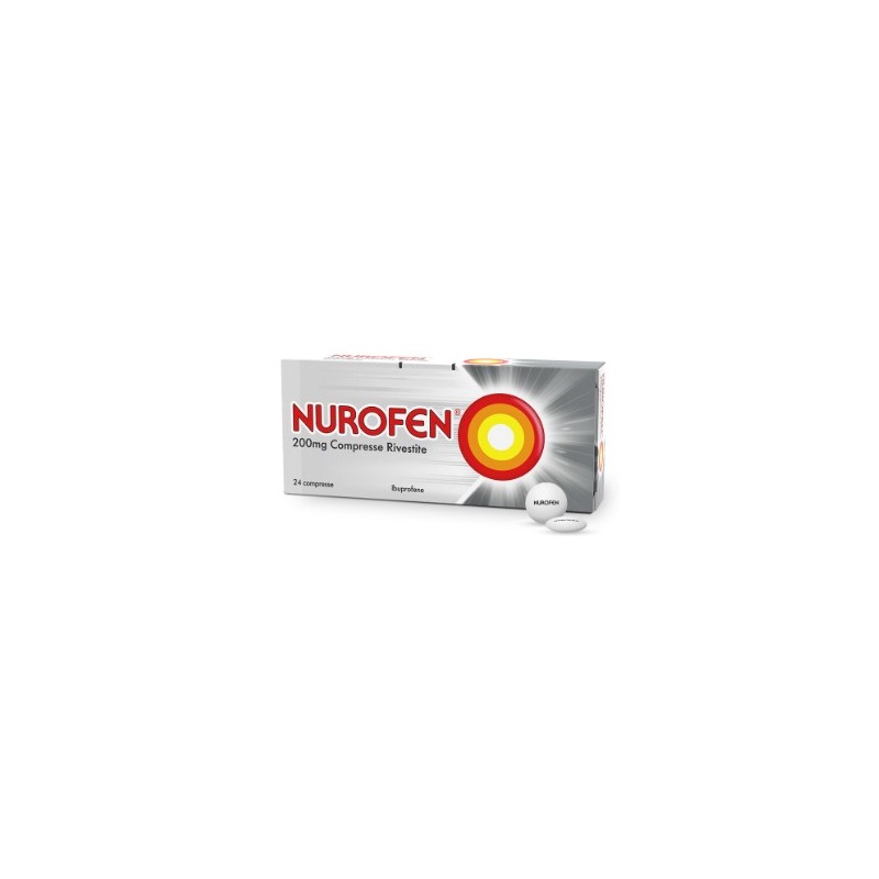 Blister da 24 compresse rivestite di Nurofen 200 mg della Reckitt Benckiser