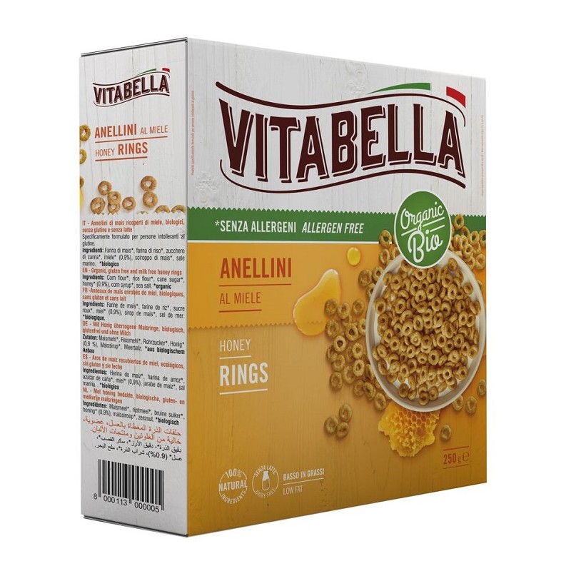 Molino Nicoli Vitabella Anellini Avena Miele 300 G