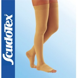 Calza autoreggente Scudovaris Extra K1 a compressione graduata per il benessere delle gambe