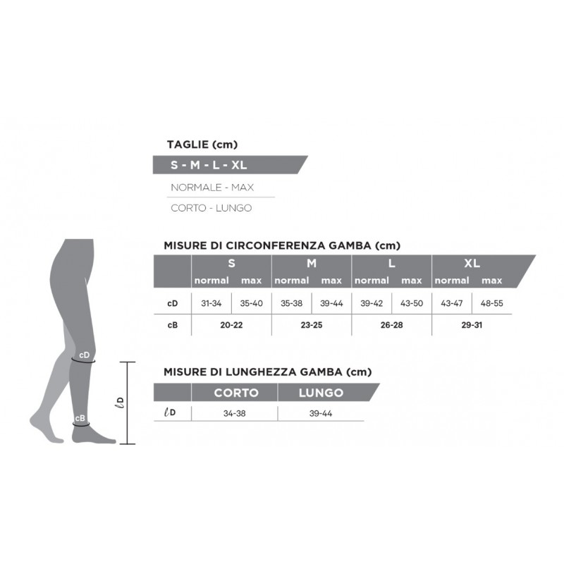 Gloria Med Man Support 18 Cotone Gambaletto18 Blu 6