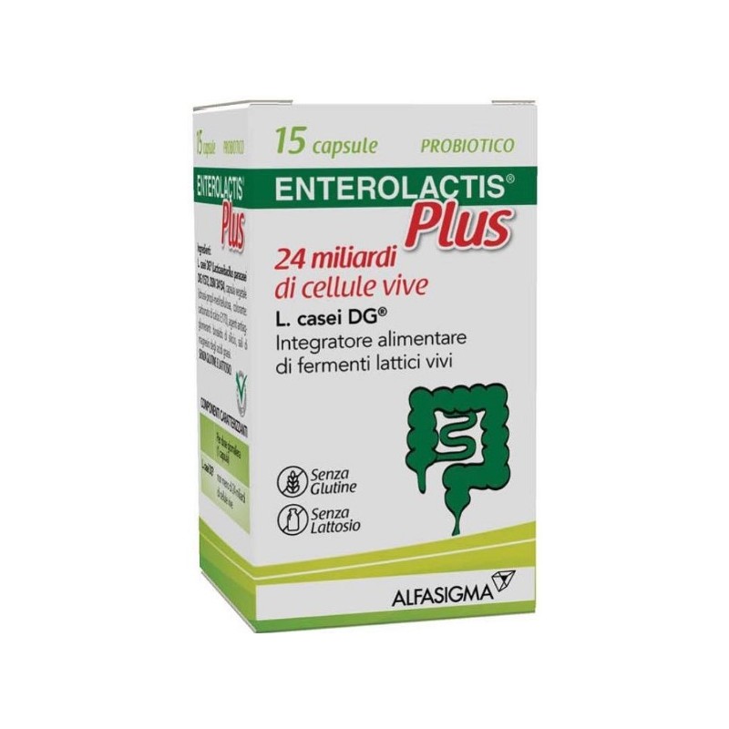 14 Capsule di Enterolactis Plus 24 Miliardi Fermenti Lattici