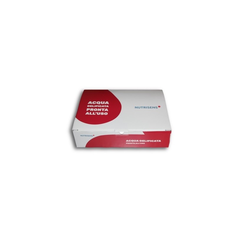 Nutrisens France Acqua Gel Pack Acqua Gelificata/edulcorata Pesca 12 Pezzi Da 125 Ml