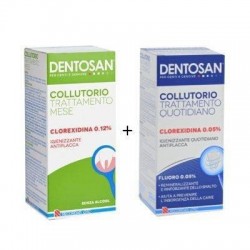 Dentosan Collutorio Bipack 0,12% Mese 200 Ml + 0,05% Quotidiano 200 Ml