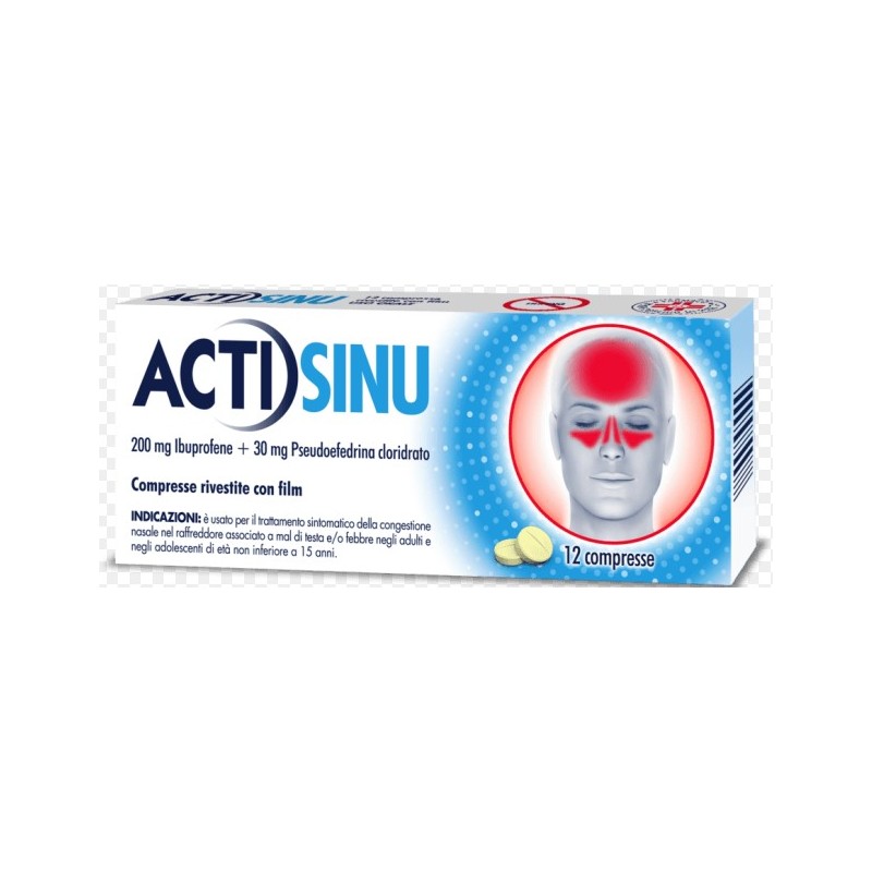 12  compresse Actisinu 200 Mg/30 Mg