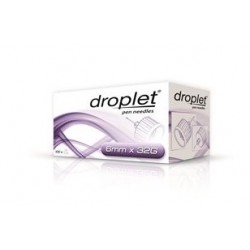Difar Distribuzione Ago Per Penna Da Insulina Droplet 32 Gauge 6 Mm 100 Pezzi