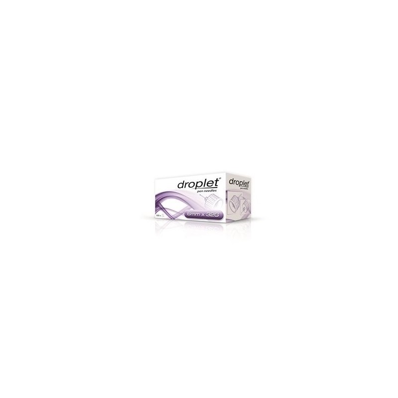 Difar Distribuzione Ago Per Penna Da Insulina Droplet 32 Gauge 6 Mm 100 Pezzi