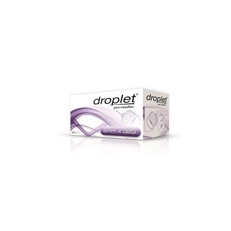 Difar Distribuzione Ago Per Penna Da Insulina Droplet 32 Gauge 6 Mm 100 Pezzi