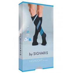 Sigvaris Highlight Men Gambaletto Normale Punta Chiusa Black M