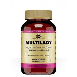 Barattolo da 60 Tavolette di Integratore Femminile Multilady da Solgar