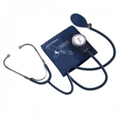 Intermed Sfigmomanometro aneroide con manometro asportabile per la misurazione della pressione arteriosa 1 pezzo - Blu