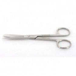 Farmacare Forbice retta appuntita in acciaio Inox 11,5cm