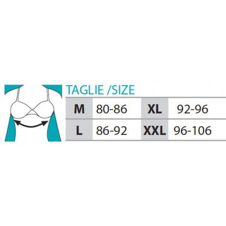 Safte Orione 9696 Reggiseno Post-operatorio bianco Taglia M