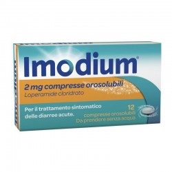 12 compresse orosolubili di Imodium della Johnson & Johnson