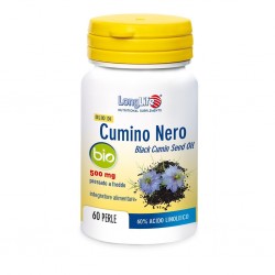 Confezione da 60 perle di Integratore per il Cuore Olio di Cumino Nero Bio da Longlife