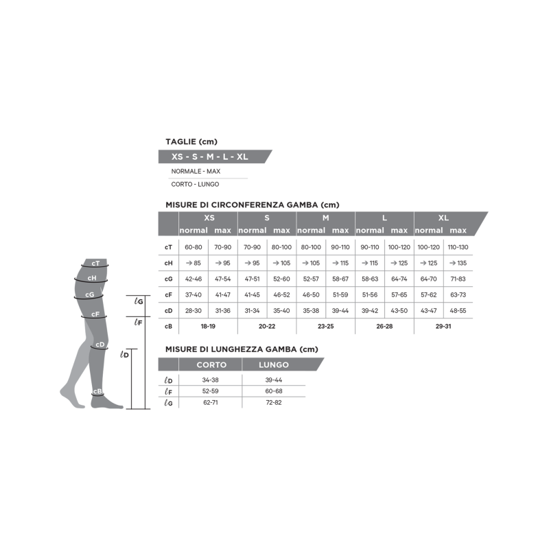 Gloriamed Micro 181 Gambaletto corto colore Beige Misura Small 1 Paio