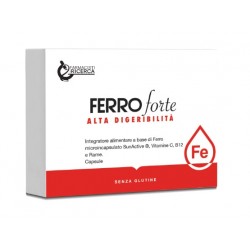 confezione da 30 capsule integratore ferro forte farmacisti per la ricerca alta digeribilità