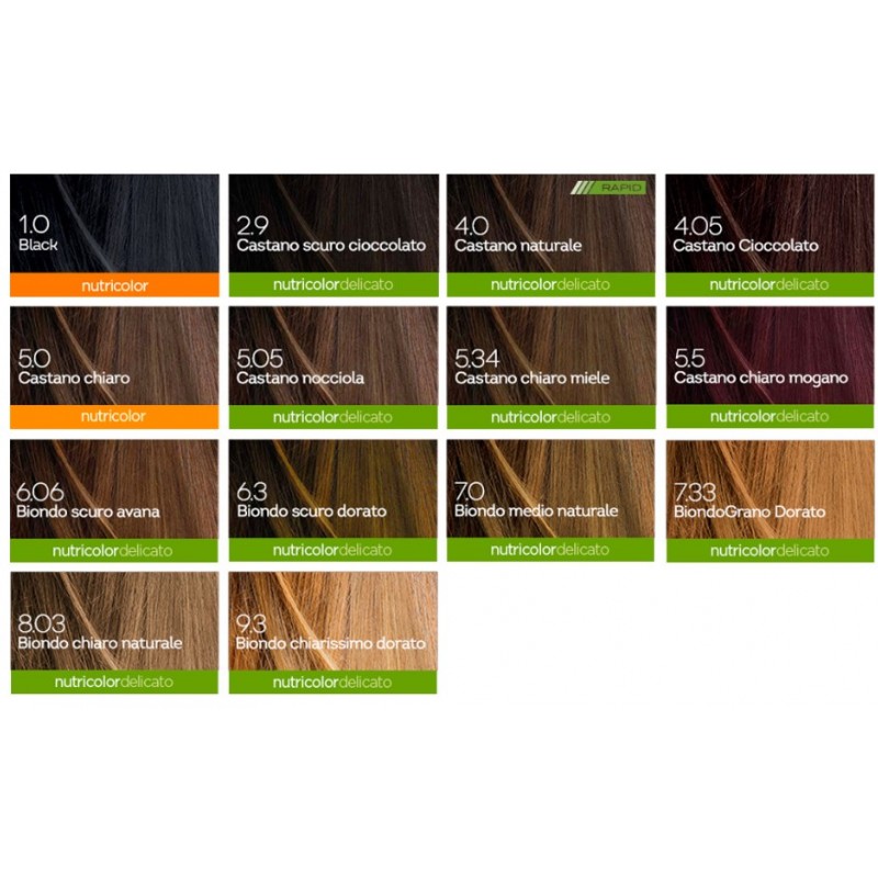 Bios Line Biokap Nutricolor 4,5 Castano Mogano Tinta Tubo + Flacone